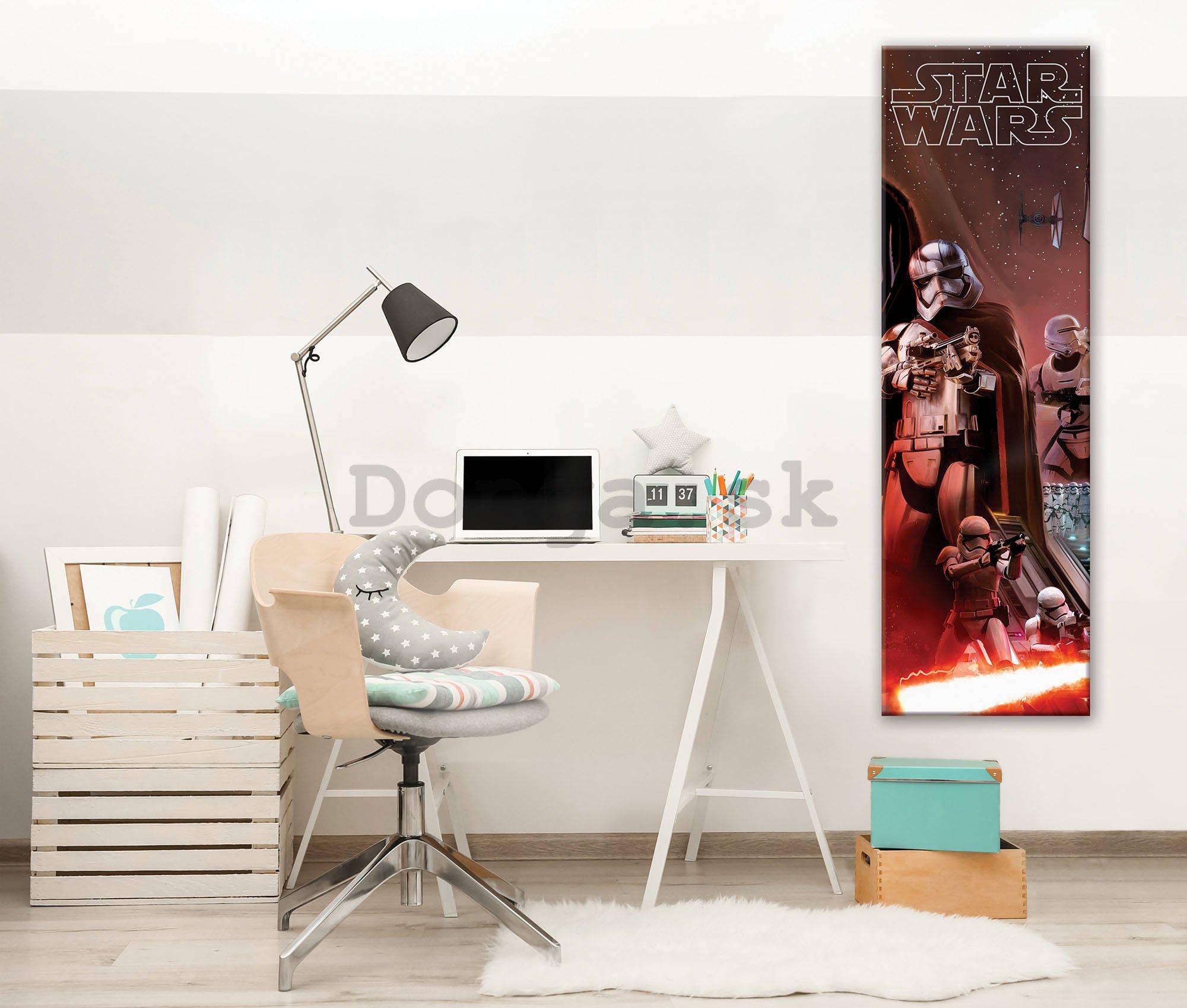 Obraz na plátne: Star Wars Captain Phasma Poster - 45x145 cm