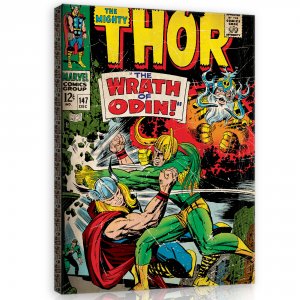 Obraz na plátne: Thor (Wrath of Odin) - 80x60 cm