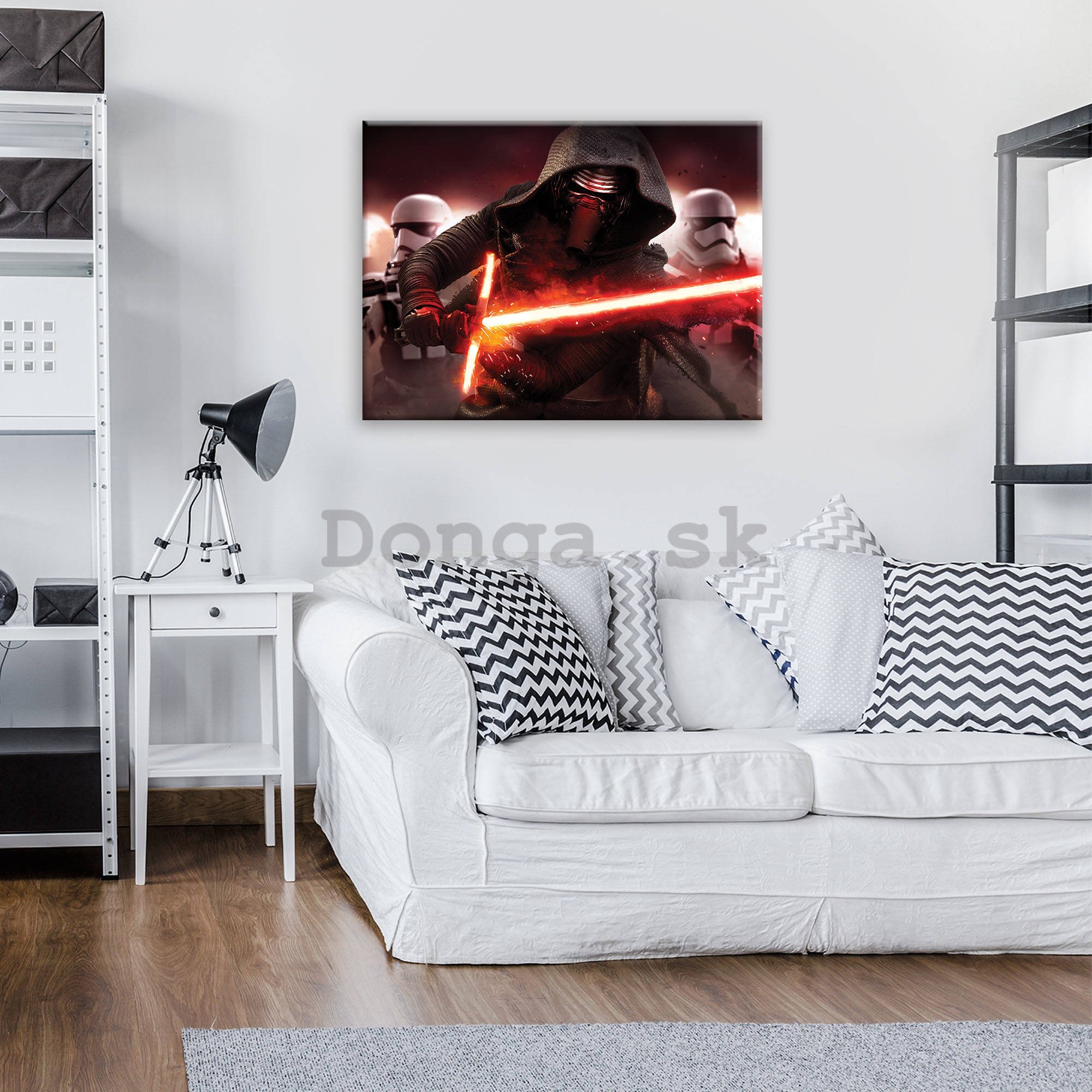 Obraz na plátne: Star Wars Kylo Ren's Lightsaber - 80x60 cm