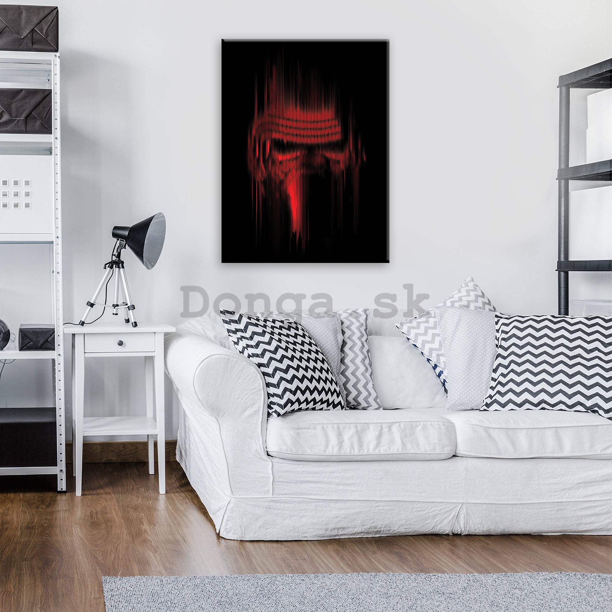 Obraz na plátne: Star Wars Kylo Ren (helma) - 80x60 cm