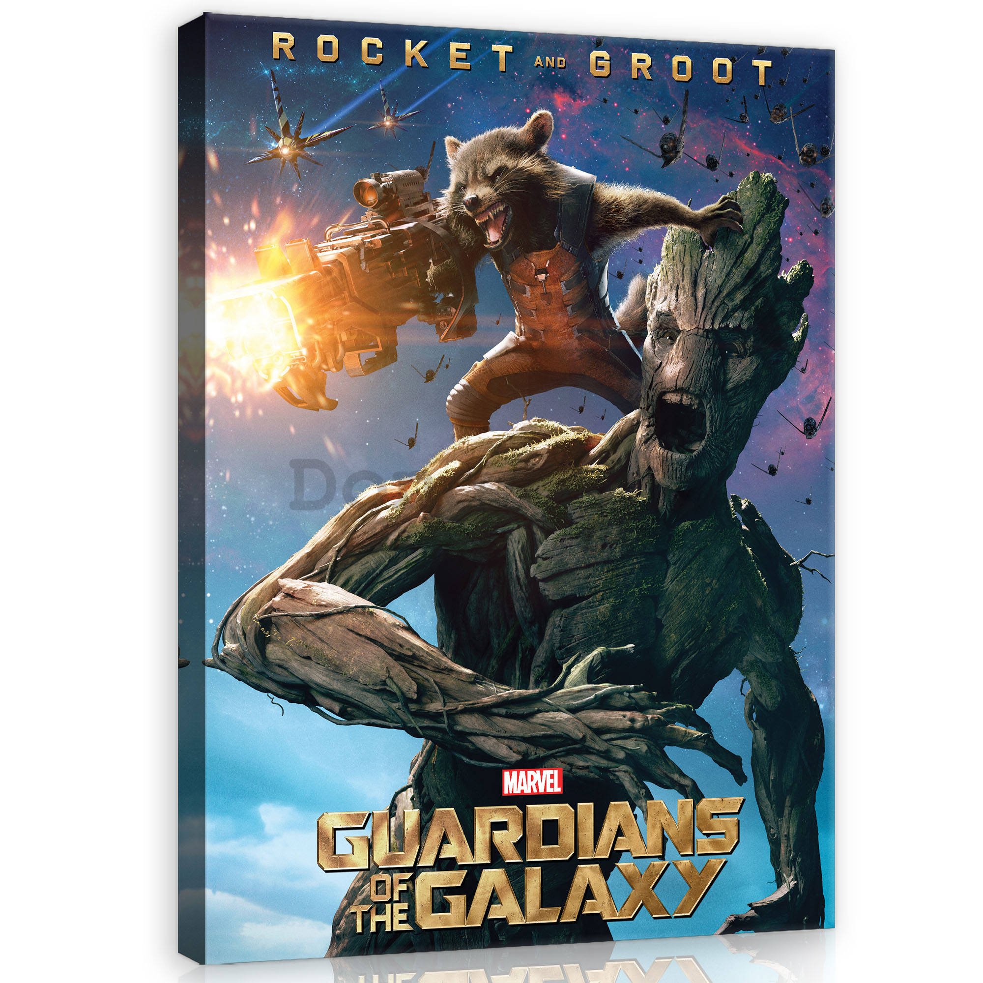 Obraz na plátne: Guardians of The Galaxy Rocket & Groot - 60x80 cm