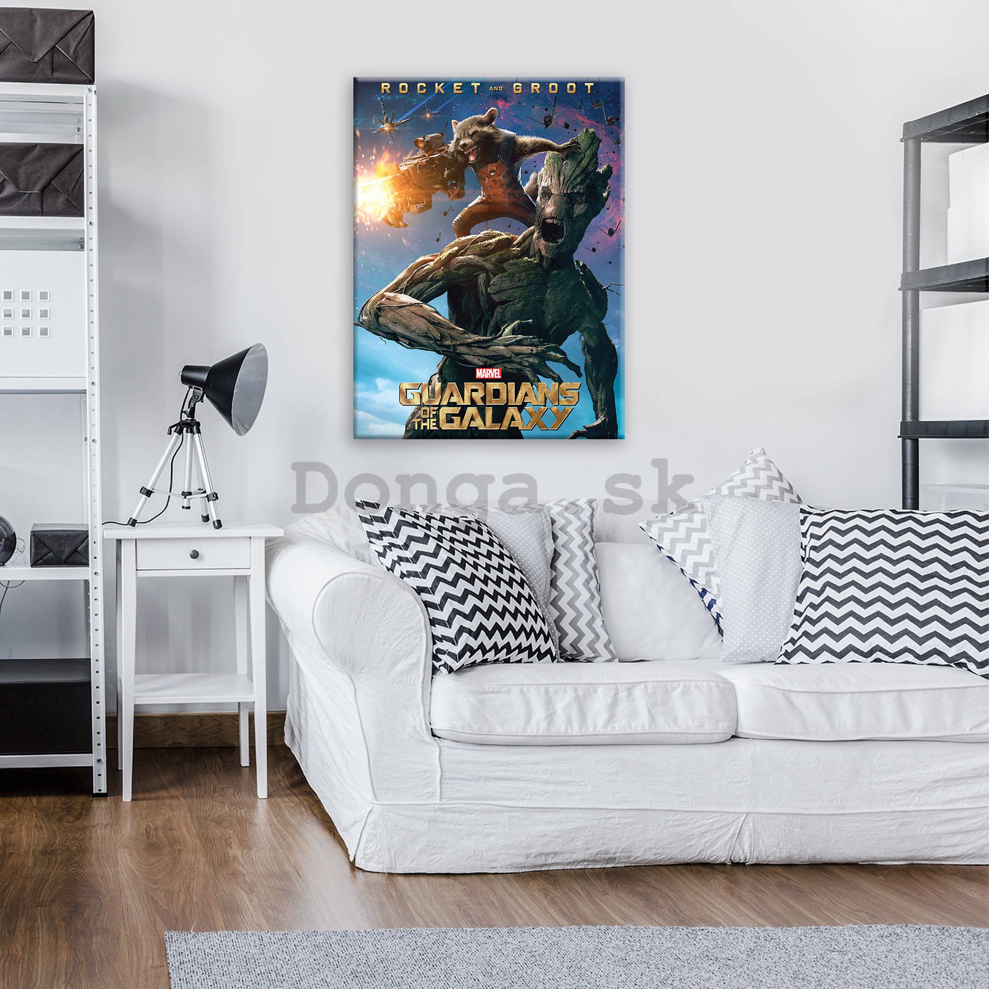 Obraz na plátne: Guardians of The Galaxy Rocket & Groot - 60x80 cm