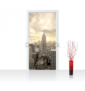 Fototapeta samolepiace: Manhattan (sépiový odstín) - 100x211 cm