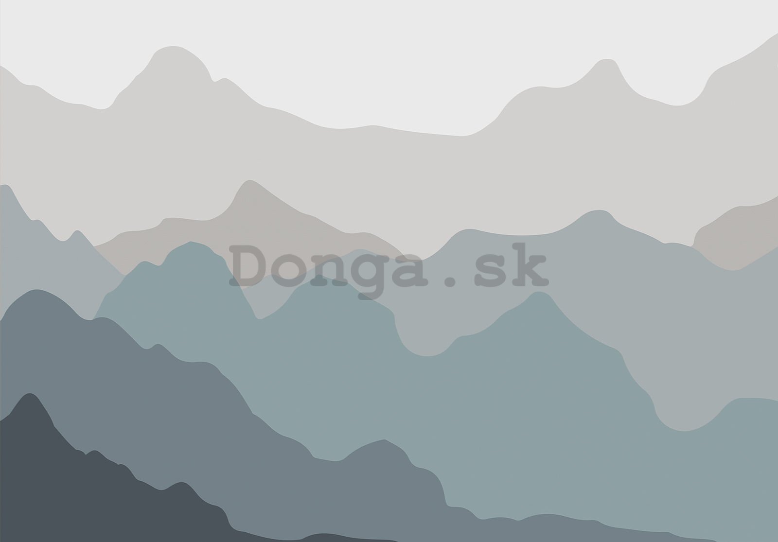 Fototapeta vliesová: Skandinávský vzor (hory) - 254x184 cm