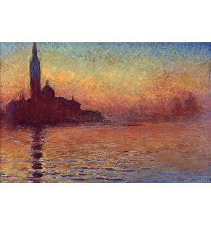 Plagát - Claude Monet, San Giorgio Maggiore at Dusk