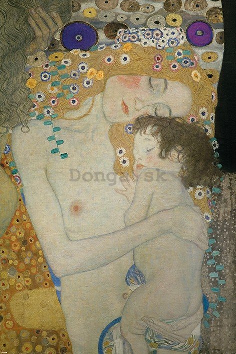 Plagát - Gustav Klimt, Matka s dieťaťom