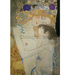 Plagát - Gustav Klimt, Matka s dieťaťom