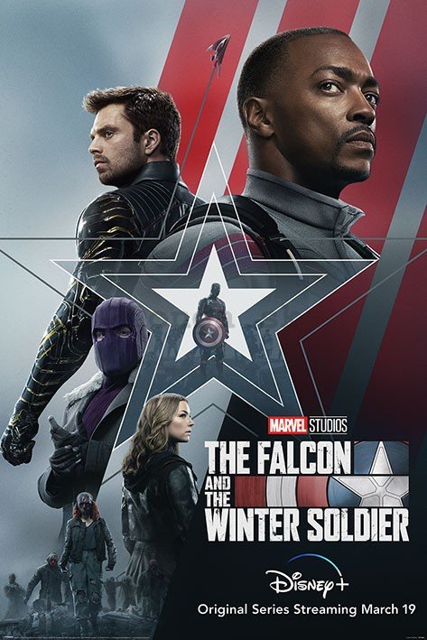 Plagát - The Falcon and the Winter Soldier (Stars and Stripes)