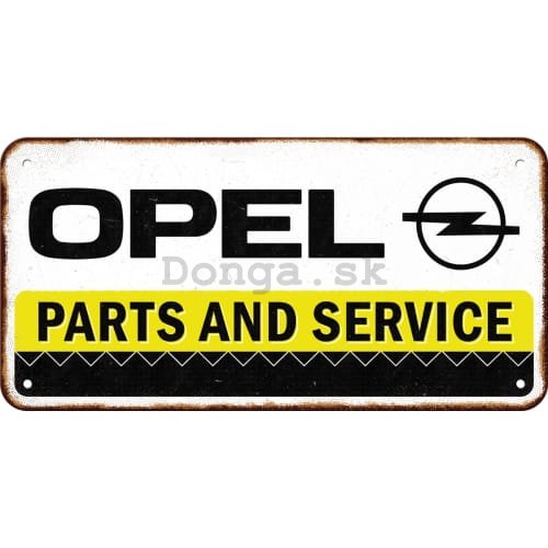 Závesná ceduľa: Opel (Parts and Service) - 20x10 cm
