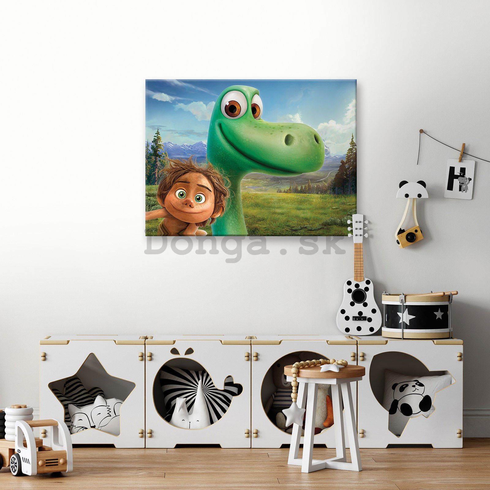 Obraz na plátne: Hodný dinosaur (Spot & Arlo) - 80x60 cm