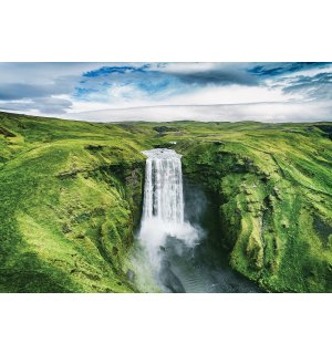 Fototapeta vliesová: Vodopády Skógafoss - 368x254 cm