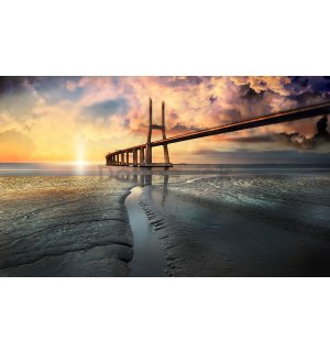 Fototapeta vliesová: Lanový most (2) - 416x254 cm
