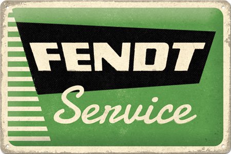 Plechová ceduľa: Fendt Service - 30x20 cm