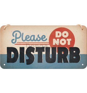 Závesná ceduľa: Do Not Disturb - 20x10 cm