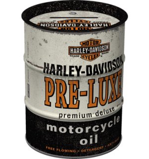 Plechová pokladnička barel: Harley-Davidson Pre-Luxe