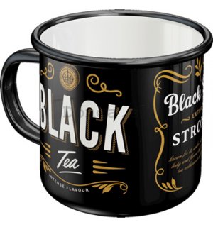 Plechový hrnček - Black Tea