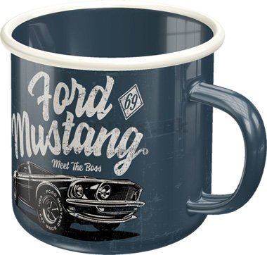Plechový hrnček - Ford Mustang (The Boss)