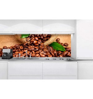Samolepiaca umývateľná fotofototapeta za kuchynskú linku - Káva, 180x60 cm