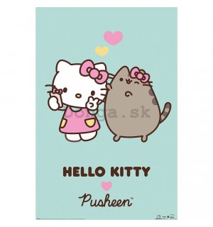 Plagát - Hello Kitty & Pusheen