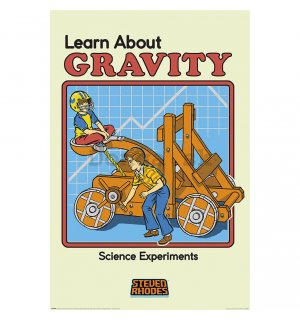 Plagát - Staven Rhodes, Learn About Gravity