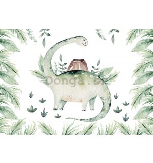 Fototapeta vliesová: Dinosaur v kapradí - 152,5x104 cm