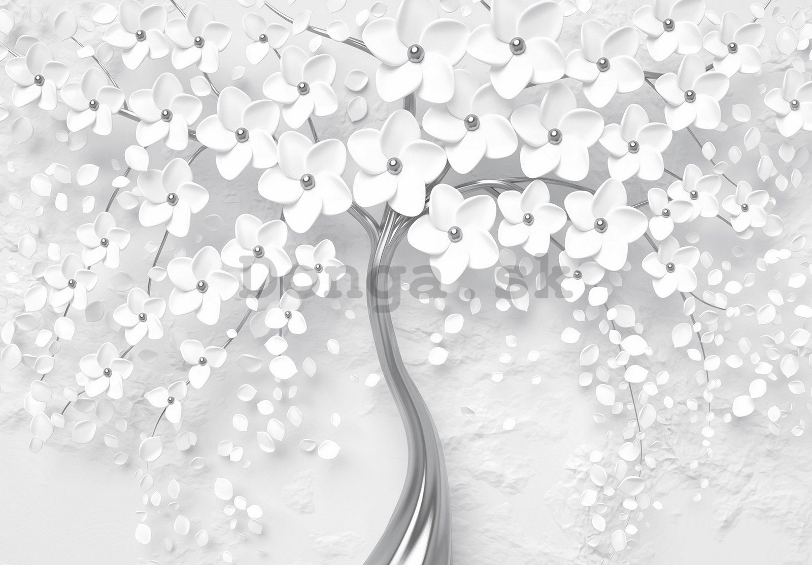 Fototapeta vliesová: Bílý Orakei (strom) - 254x184 cm
