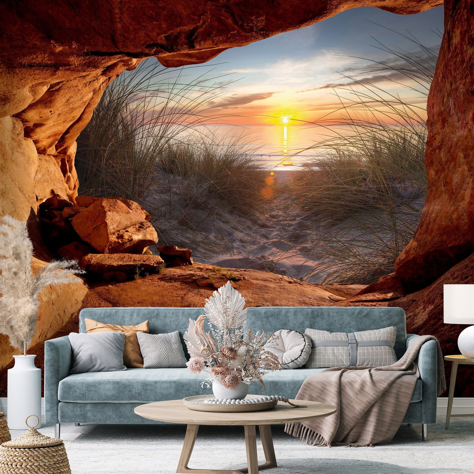 Fototapeta vliesová: Jeskyně na pláži (2) - 254x184 cm