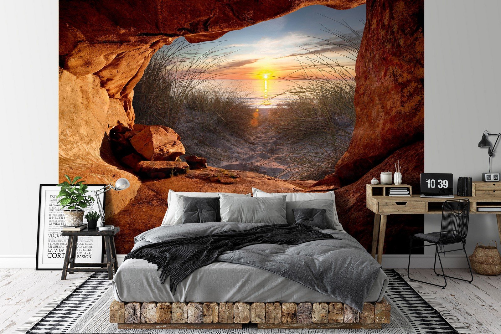 Fototapeta vliesová: Jeskyně na pláži (2) - 416x254 cm