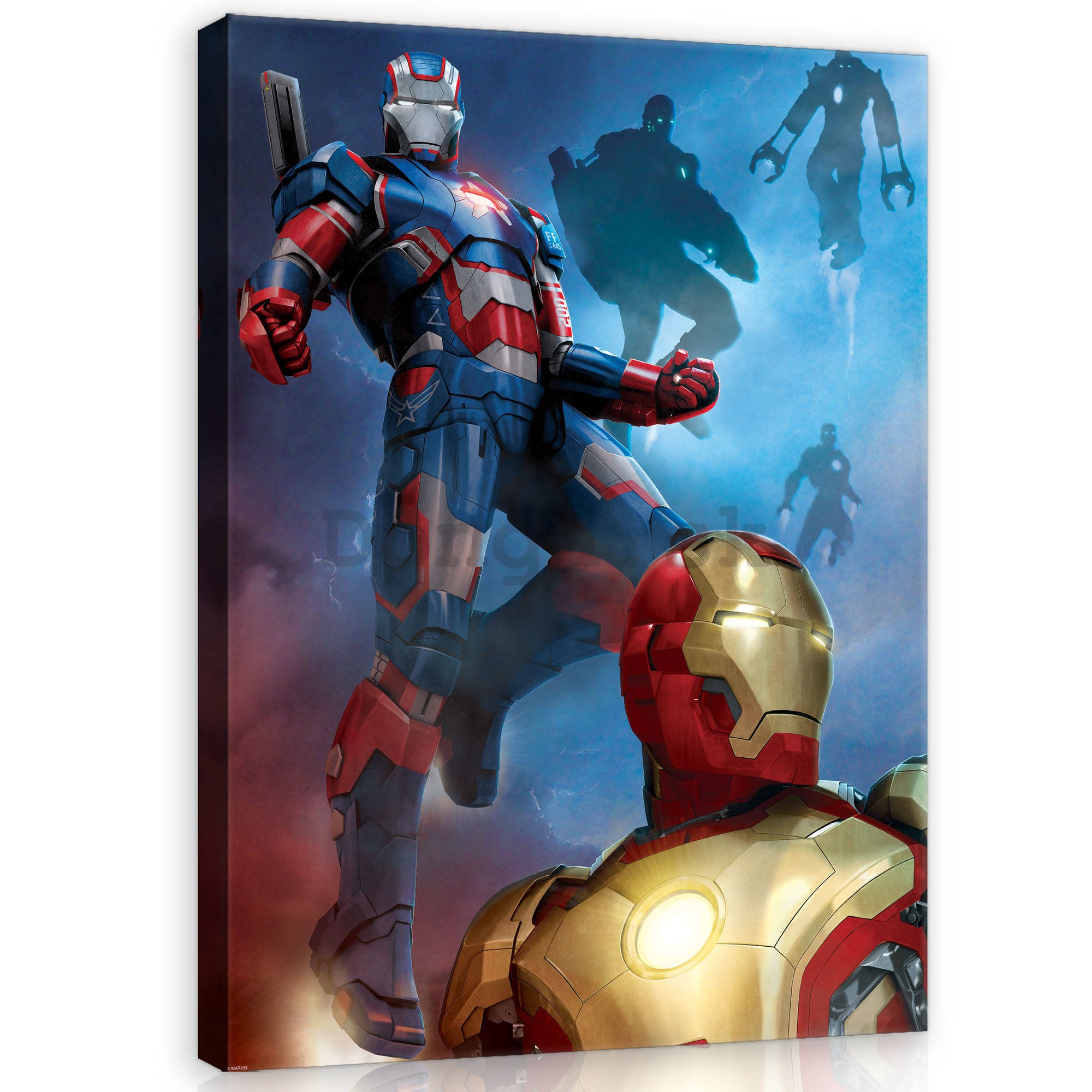 Obraz na plátne: Iron Man & Iron Patriot - 40x60 cm