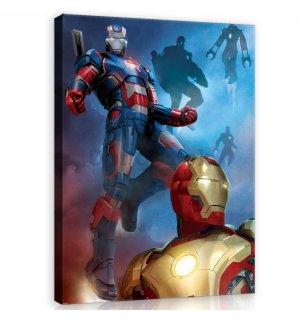 Obraz na plátne: Iron Man & Iron Patriot - 40x60 cm