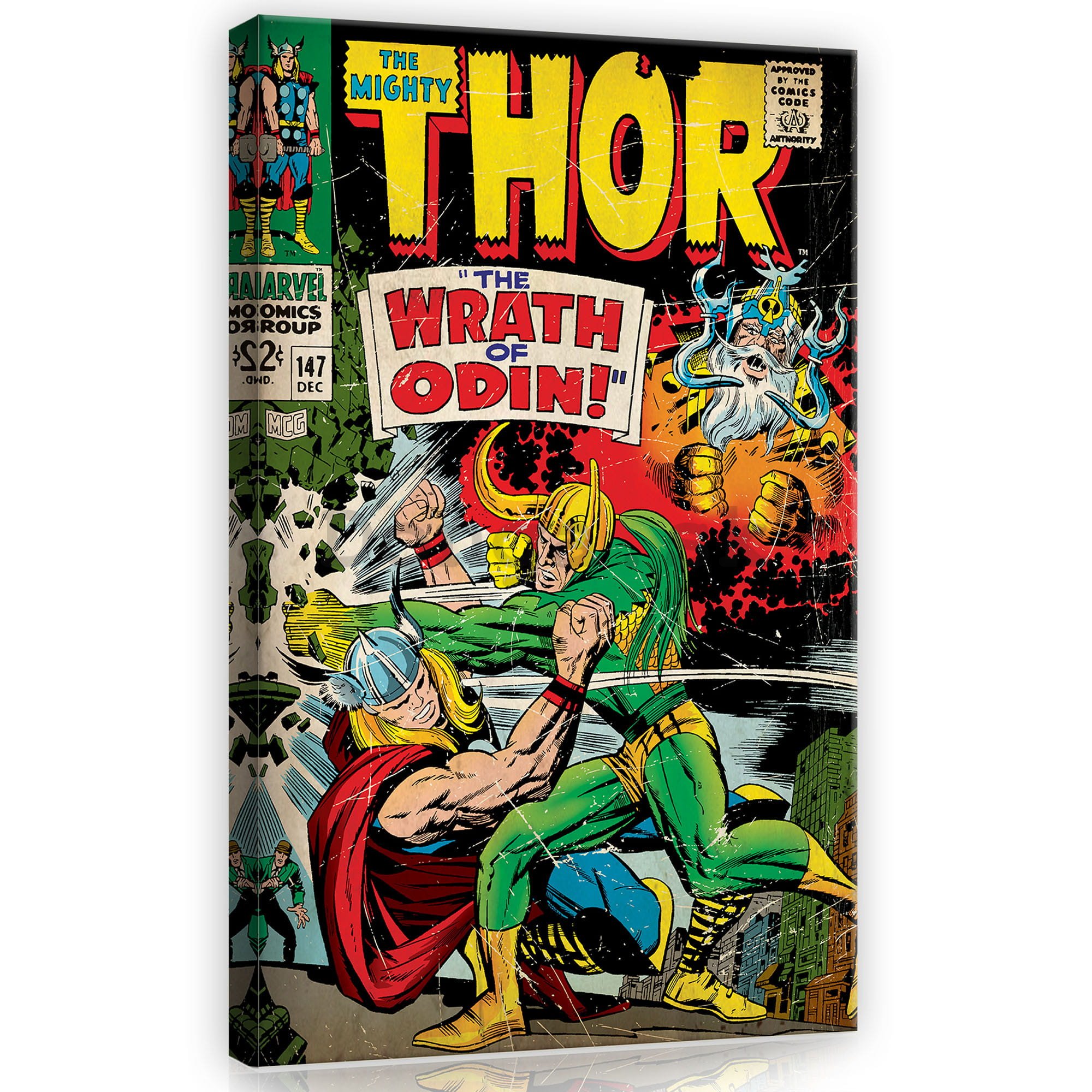 Obraz na plátne: Thor (Wrath of Odin) - 40x60 cm