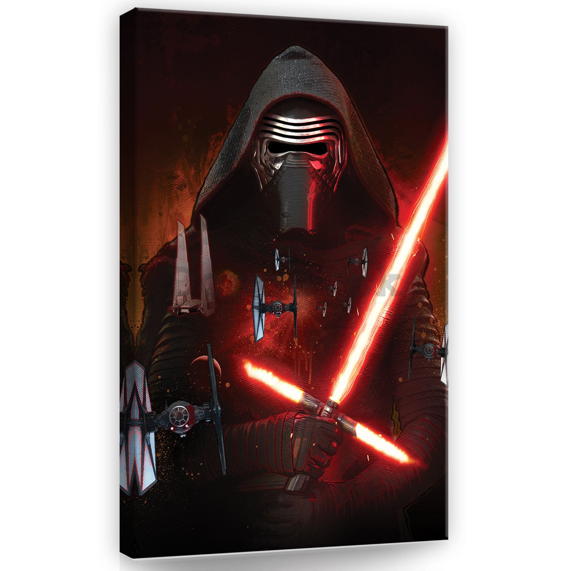Obraz na plátne: Star Wars Kylo Ren & TIE fighters - 40x60 cm