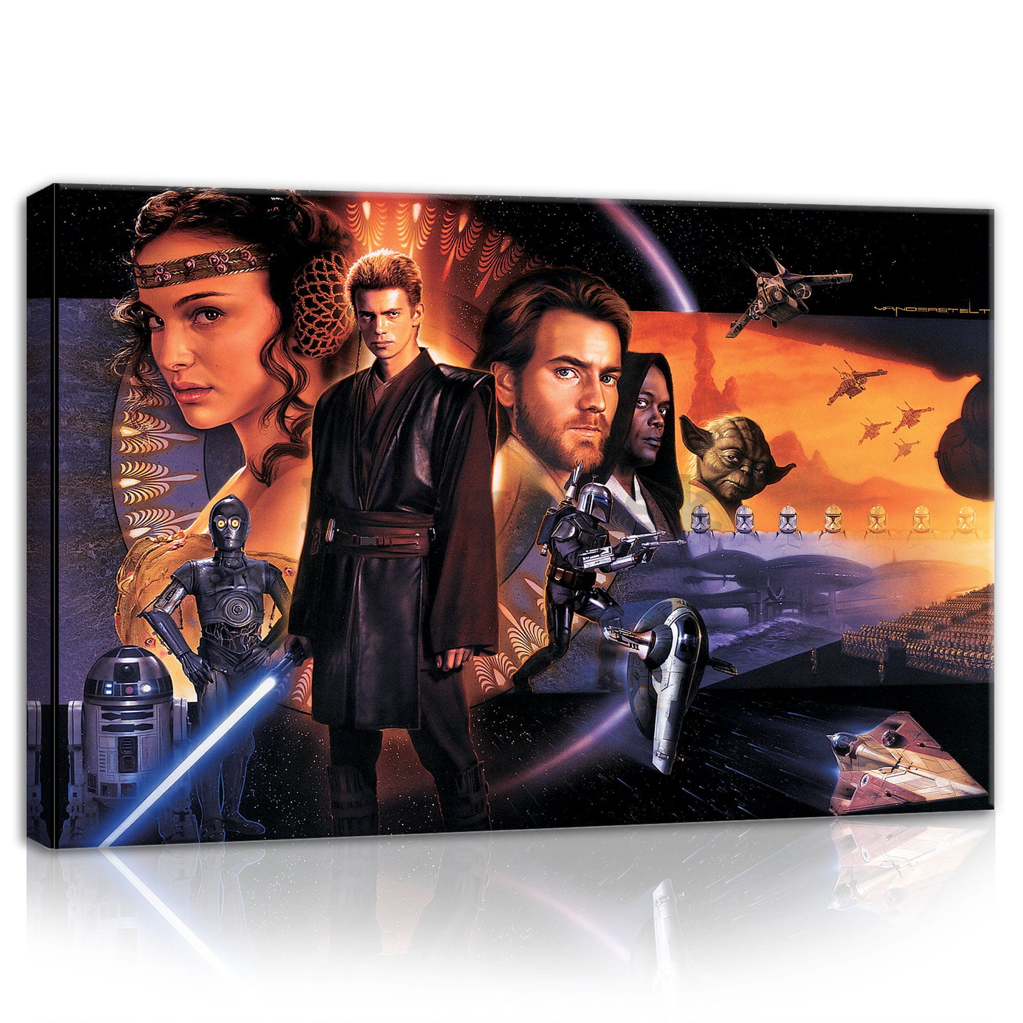 Obraz na plátne: Star Wars Attack of the Clones (Poster) - 60x40 cm