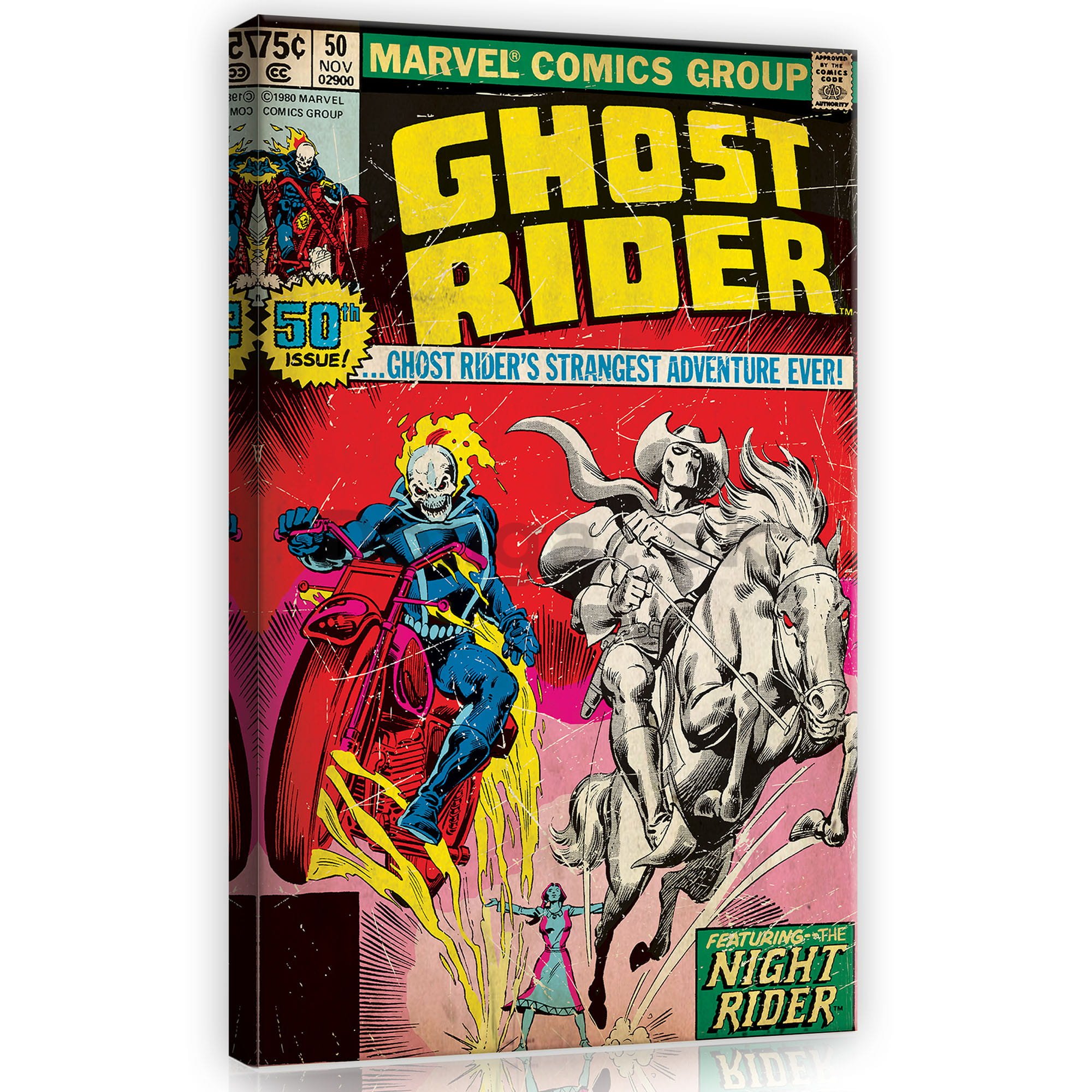 Obraz na plátne: Ghost Rider (comics) - 40x60 cm