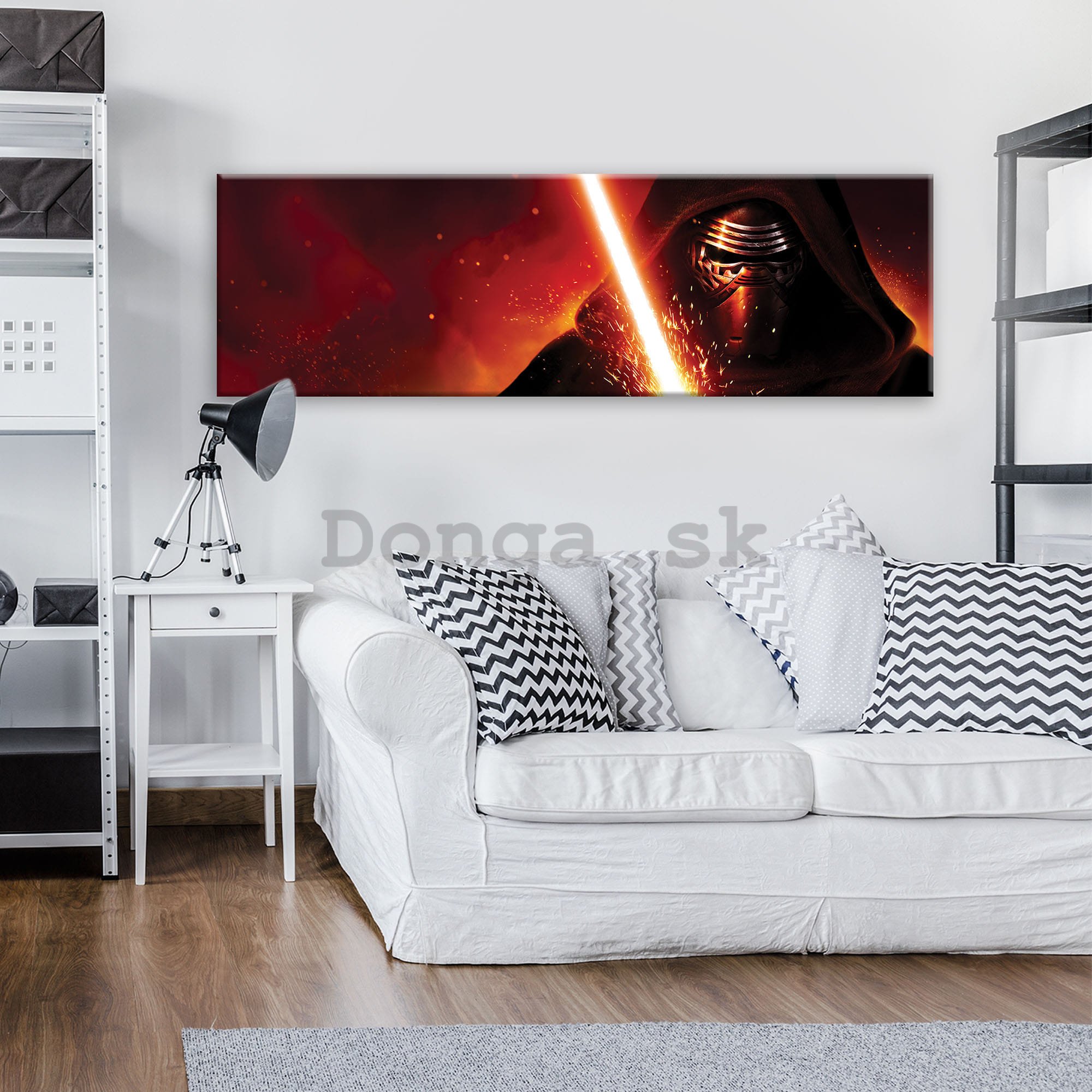Obraz na plátne: Star Wars Kylo Ren's Lightsaber - 145x45 cm