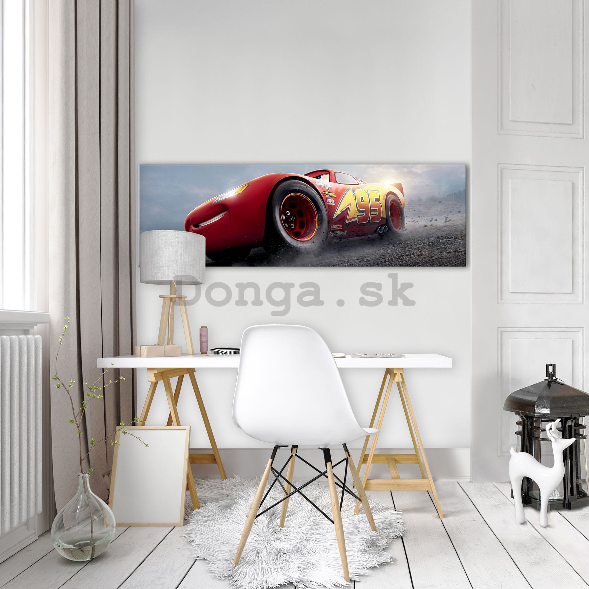 Obraz na plátne: Autá, Cars (Jackson Storm) - 145x45 cm