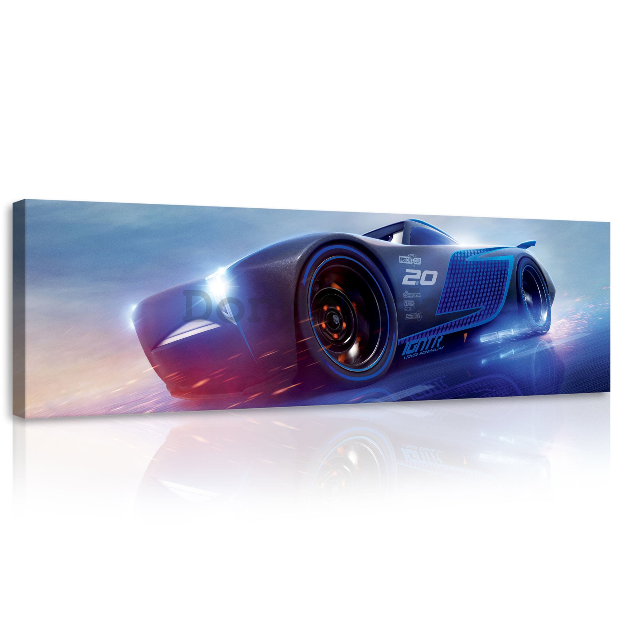 Obraz na plátne: Autá, Cars (Lightning McQueen) - 145x45 cm