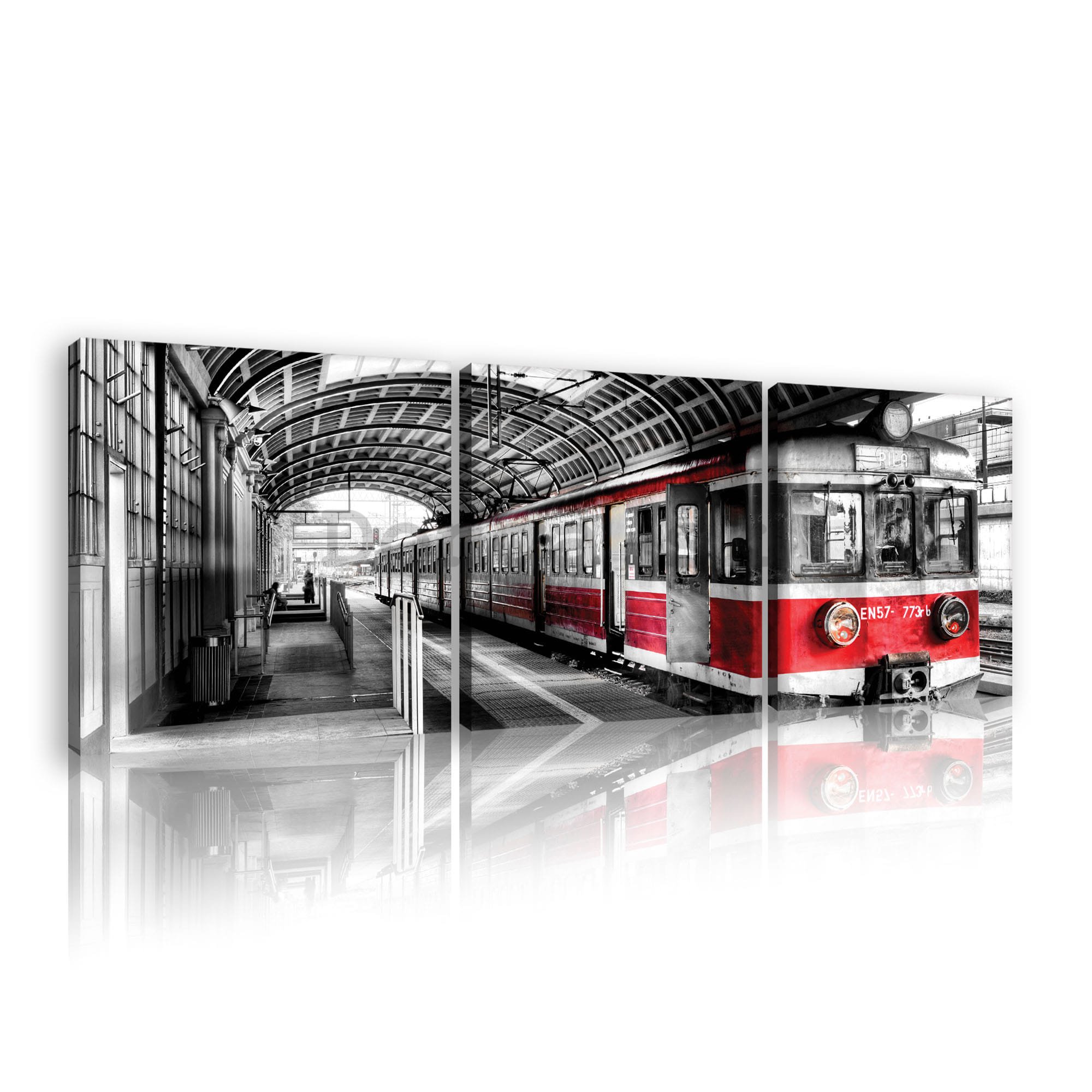 Obraz na plátne: Staré metro (farebné) - set 3ks 25x25cm
