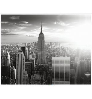 Obraz na plátne: Čiernobiely Manhattan - 100x75 cm