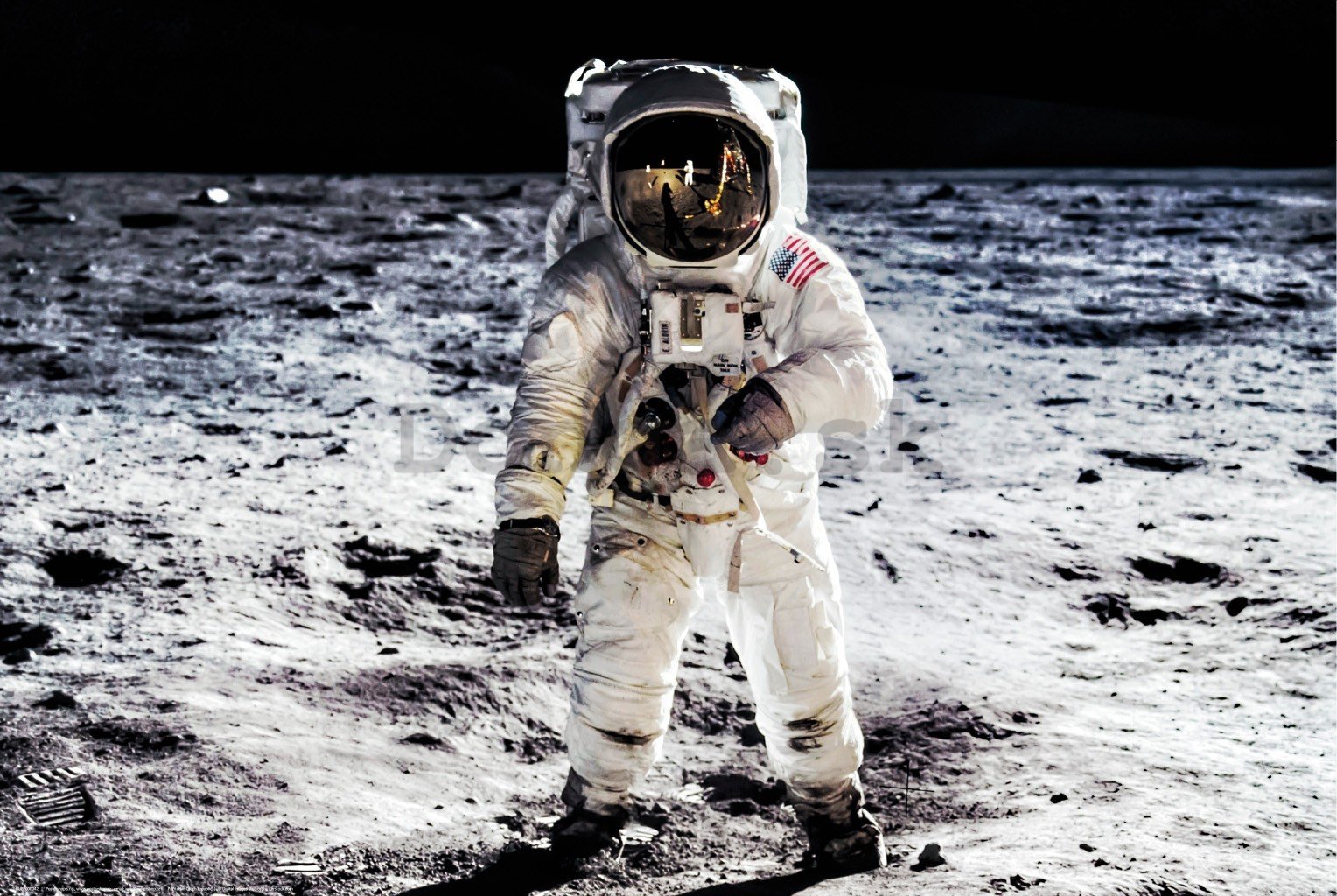 Plagát: Pristátie na mesiaci (kozmonaut)