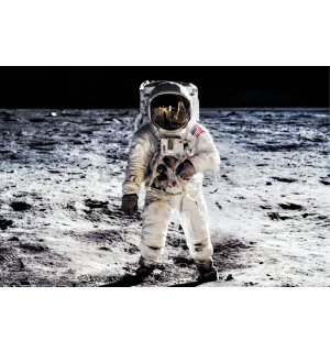 Plagát: Pristátie na mesiaci (kozmonaut)