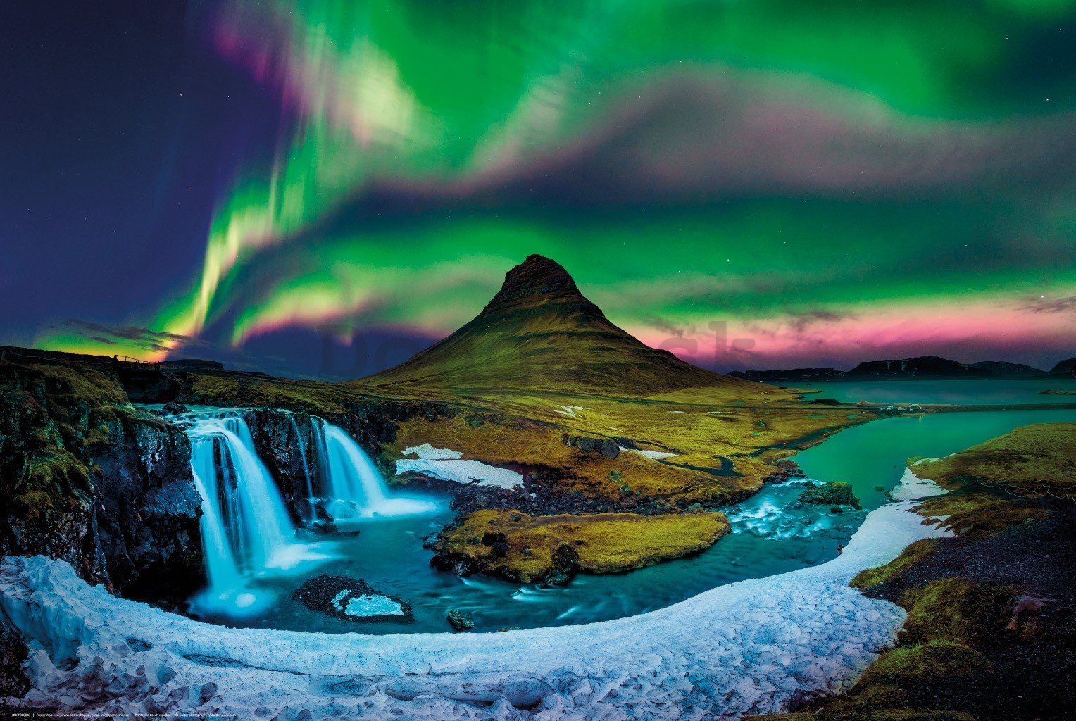 Plagát: Aurora na Islande