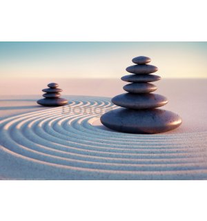 Plagát: Zen kamene v piesku