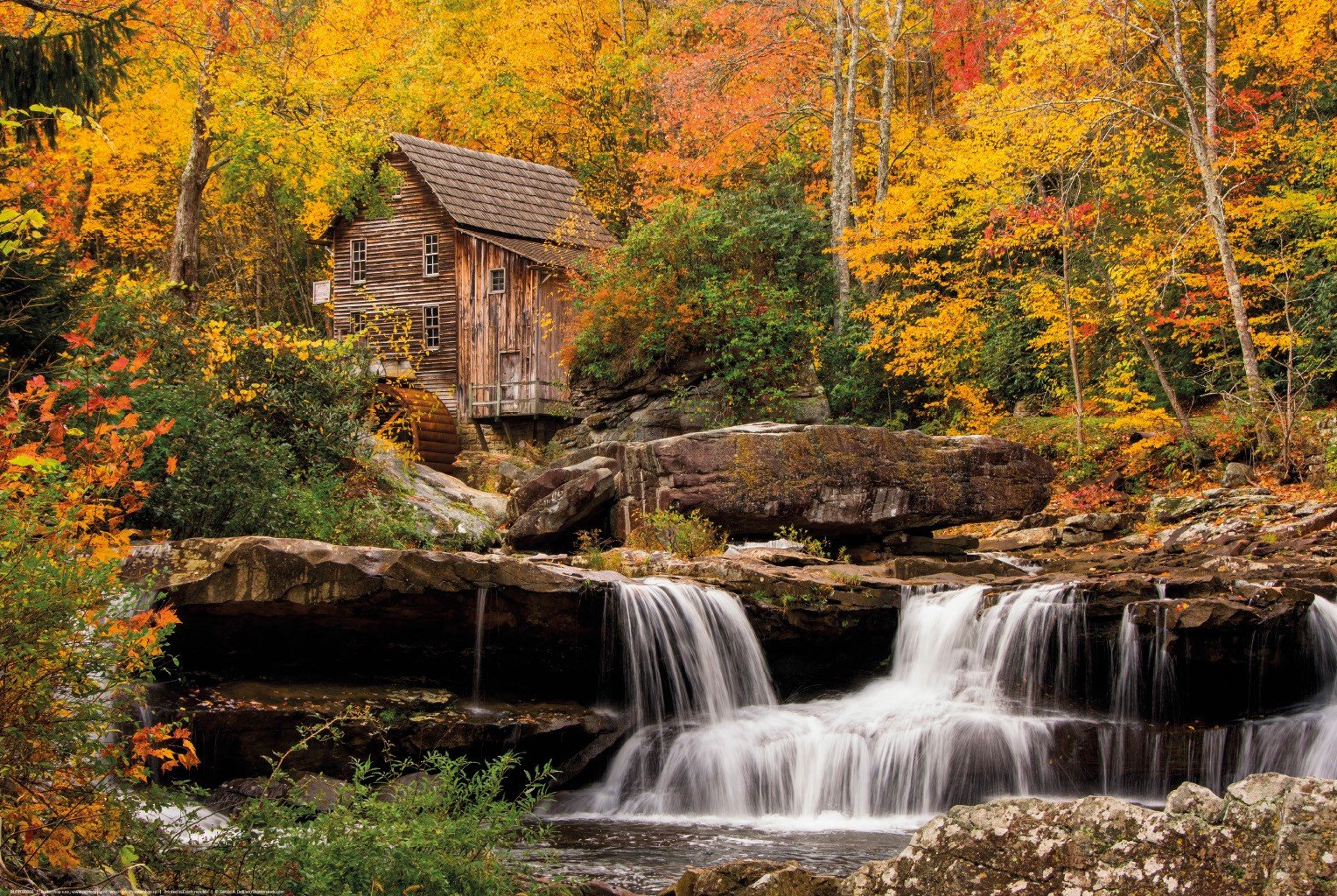 Plagát: Jesenný mlyn (Glade Creek Grist Mill)