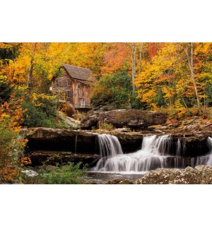Plagát: Jesenný mlyn (Glade Creek Grist Mill)