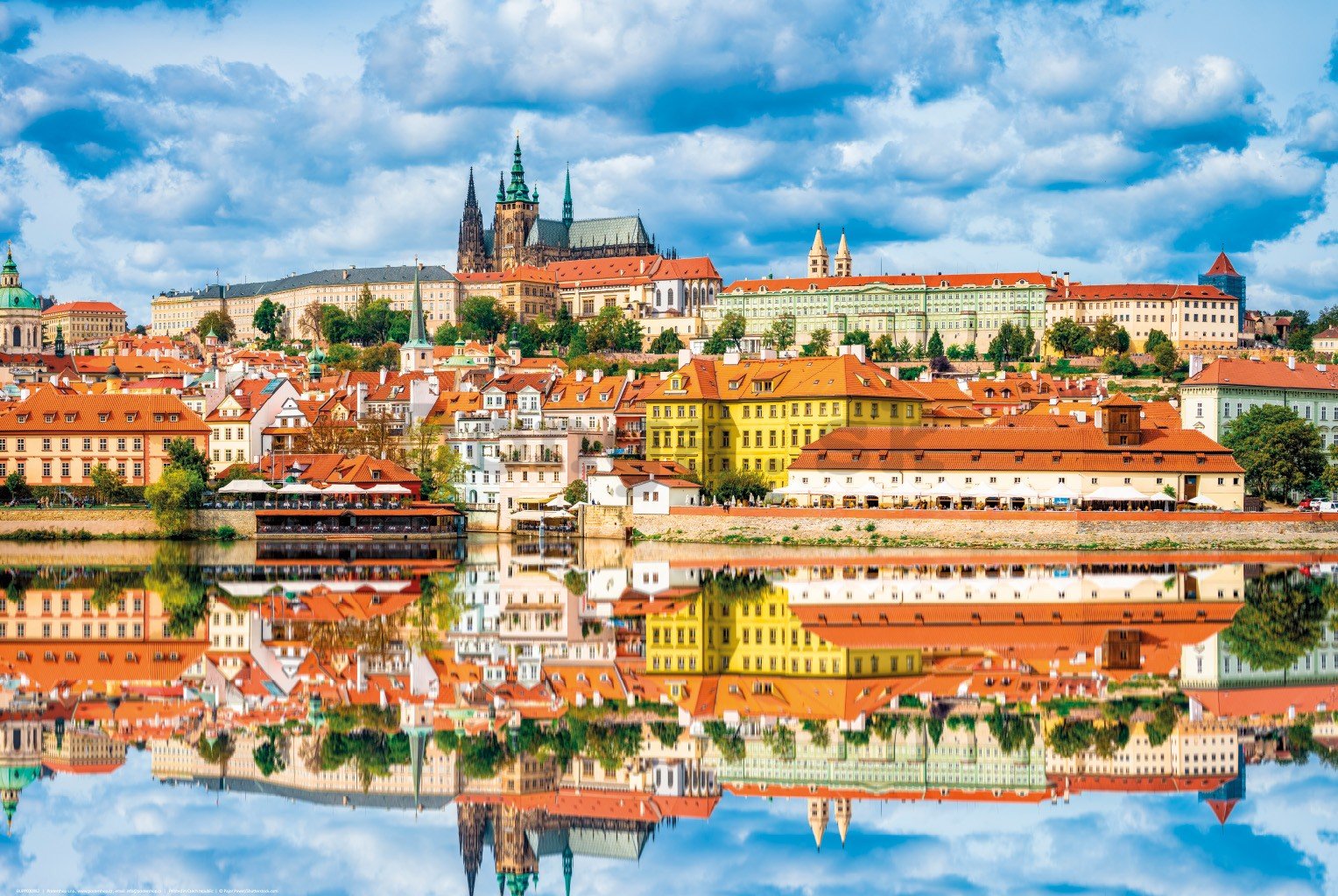 Plagát: Pohľad na Pražský hrad