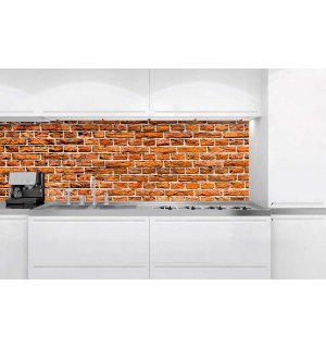 Samolepiaca umývateľná tapeta za kuchynskú linku - Tehlový múr, 180x60 cm