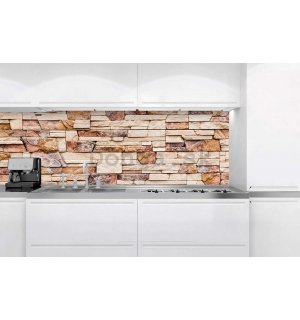 Samolepiaca umývateľná tapeta za kuchynskú linku - Kamená stena, 180x60 cm