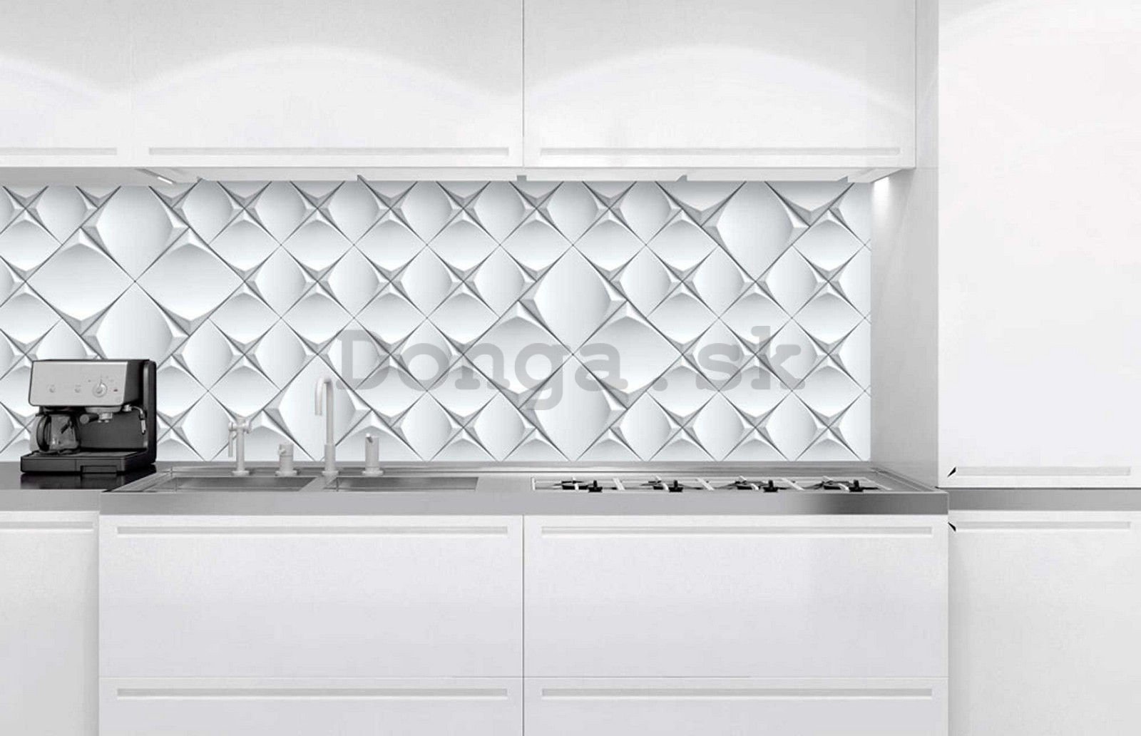 Samolepiaca umývateľná tapeta za kuchynskú linku - Obkladová 3D abstrakcia (1), 180x60 cm