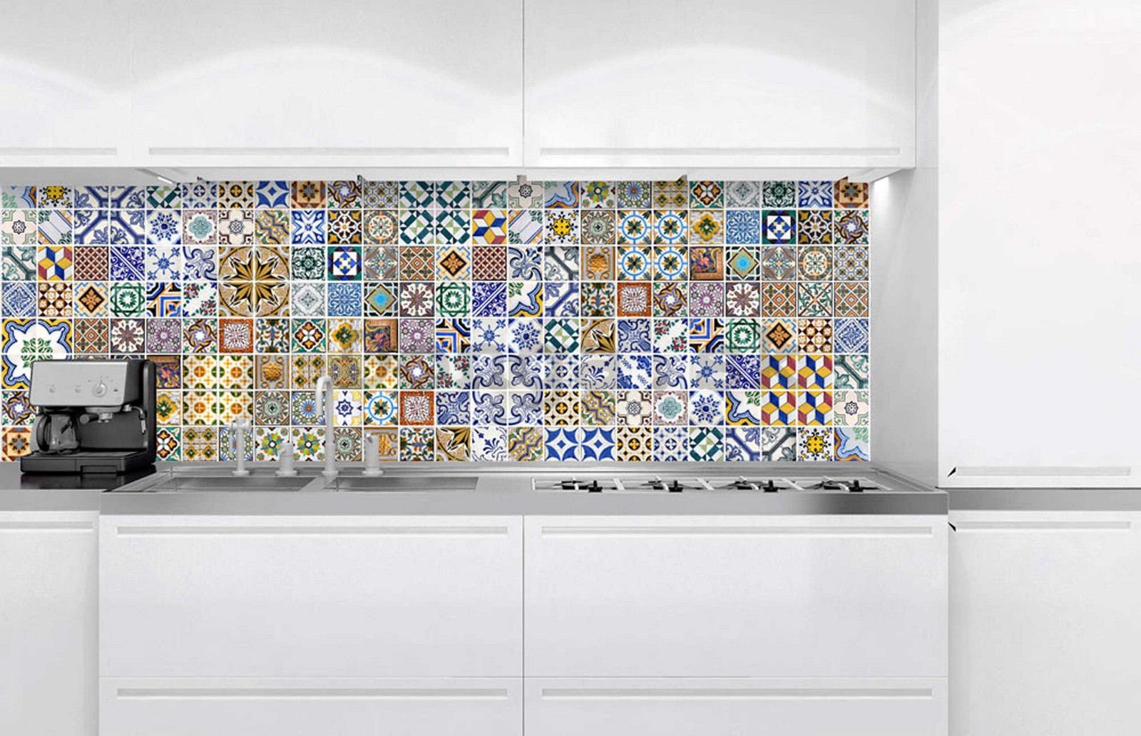 Samolepiaca umývateľná tapeta za kuchynskú linku - Portugalské dlaždice, 180x60 cm